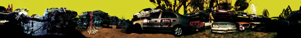 car wreck panorama