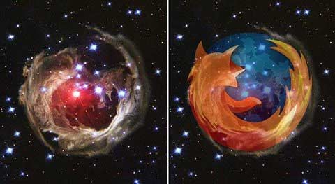 firefox in space