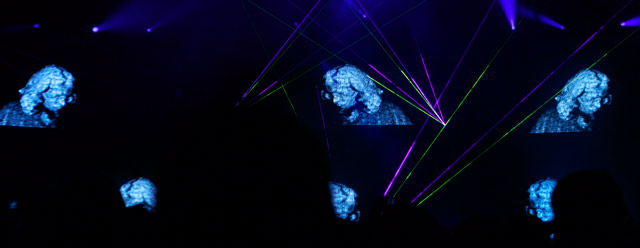 Aphex Twin, kinect, melbourne, future music festival, lasers, weirdcore, 